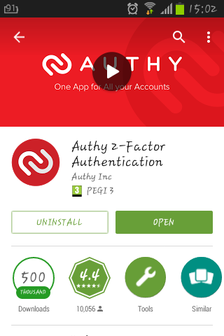 Configurare Authy