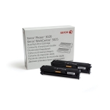 Black Toner Cartridge Dual Pack, Phaser 3020, 2x1.5k