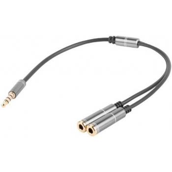 Cablu Natec Genesis premium 4-PIN headset adapter for PS4, PC, smartphones