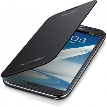 Husa Samsung Flip Cover pentru N7100 Galaxy Note II Silver EFC-1J9FSEGSTD