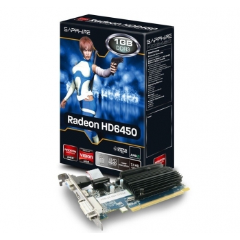 Placa Video Sapphire AMD Radeon HD 6450 1GB GDDR3 64bit PCI-E x16 2.0 HDMI DVI VGA 11190-02-20G