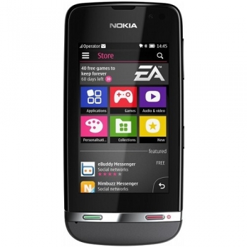 Telefon Mobil Nokia Asha 311 Dark Grey 3G 3" 240 x 400 pixeli Gorilla Glass Camera Foto 3.15MPx WiFi NOK311GR