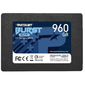 SSD Patriot Burst Elite, 960GB, 2.5 inch, S-ATA 3, 3D QLC Nand, R/W: 450/320 MB/s PBE960GS25SSDR