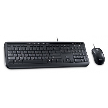 Kit Tastatura+Mouse Microsoft Desktop 600 Tastatura 4 taste rapide Mouse Optic 3 butoane USB Black APB-00013