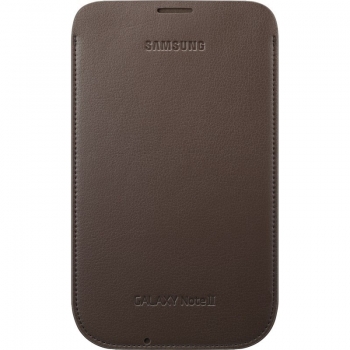 Husa Samsung pentru N7100 Galaxy Note II din piele Maro EFC-1J9LCEGSTD