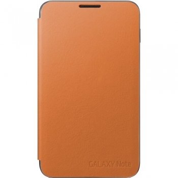 Husa Samsung Flip Cover pentru Galaxy Note N7000 Orange EFC-1E1COECSTD