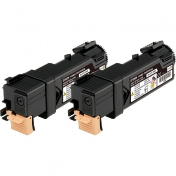 Pachet Cartus Toner Epson C13S050631 Black 2 Bucati 2x3000 Pagini for Aculaser C2900DN, C2900N, CX29DNF, CX29NF