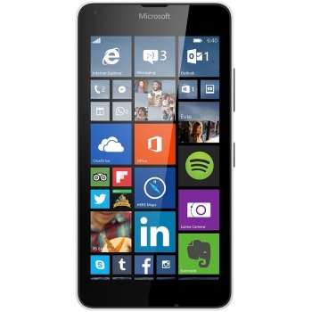 Telefon Mobil Microsoft Lumia 640 White Dual SIM 4G 5" 720 x 1280 Cortex A7 Quad Core 1.2GHz memorie interna 8GB Camera Foto 8MPx Windows Phone v8.1 QM_108146