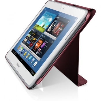 Husa tableta Samsung EFC-1G2NRECSTD Garnet Red compatibila cu N8000 Galaxy Note 10.1" cu functie de stand