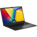 Laptop ASUS 15.6'' Vivobook Go 15 E1504FA, FHD, Procesor AMD Ryzen 3 7320U (4M Cache, up to 4.1 GHz), 8GB LPDDR5, 512GB SSD, AMD Radeon 610M, No OS, Mixed Black E1504FA-BQ1964