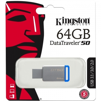 Memorie USB Kingston DT50 64GB USB 3.0 Blue DT50/64GB