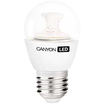 CANYON PE27CL3.3W230VN LED lamp, P45 shape, clear, E27, 3.3W, 220-240V, 150Â°, 262 lm, 4000K, Ra>80, 50000 h