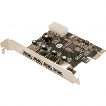 Adaptor Logilink 1x PCI-E Male - 4x USB 3.0 Female PC0057A