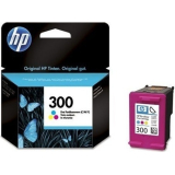 Cartus Cerneala HP Nr. 300 Color Vivera Inks 165 Pagini for Deskjet D1660, D2560, D2660, D5560, F2420, F2480, F2492, F4210, F4280, F4580, Photosmart C4680, Photosmart C4780 AIO CC643EE