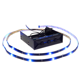 NZXT HUE RGB Color Changing LED Controller, lungime banda LED-uri: 2m, conectori: 1x SATA Power, control al intensitatii luminoase, diverse moduri de iluminare: Normal, Fading, Flashing, Color Fading, Color Flashing, posibilitatea ajustarii culorii LED-ur