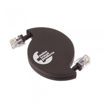 Cablu retractabil SwissTravel RMC11 pentru Modem/Telefon mufa RJ11