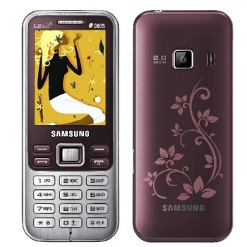 Telefon Mobil Samsung C3322 Scarlet Red La Fleur Dual SIM Camera Foto 2MPx C3322SRED