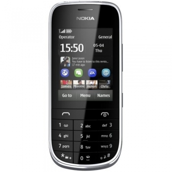 Telefon Mobil Nokia Asha 203 Dark Grey Camera Foto 2MPx NOK203DG