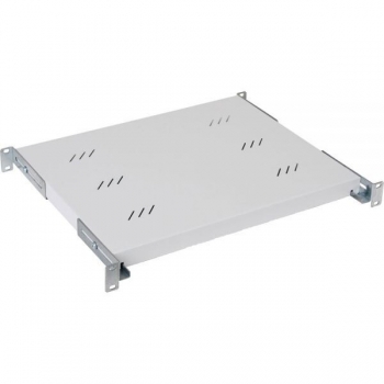 Raft fix perforat Triton 19" 1U/550 capacitate incarcare 40kg, gri