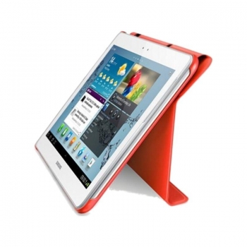 Husa Samsung EFC-1H8SOECSTD Orange pentru P5100 Galaxy Tab2 si P5110 Galaxy Tab2 din piele cu functie de stand