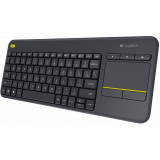 Tastatura Logitech WIRELESS TOUCH KEYBOARD K400/PLUS BLACK (GERMAN) K400+ BLACK 920-007127