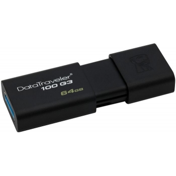 Memorie USB Kingston DataTraveler 100 G3 64GB USB 3.0 Black DT100G3/64GB