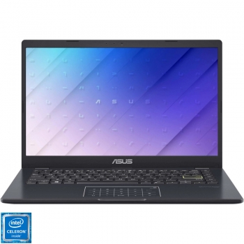 Laptop ASUS 14 E410MA-EK211, FHD, Procesor Intel Celeron N4020 (4M Cache, up to 2.80 GHz), 4GB DDR4, 256GB SSD, GMA UHD 600, No OS, Peacock Blue