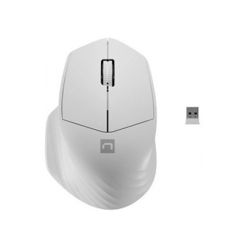 NATEC Wireless mouse Siskin 2 1600DPI Bluetooth 5.0 + 2.4Ghz white NMY-1972