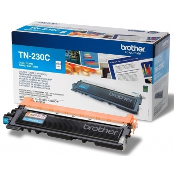 Cartus Toner Brother TN230C Cyan capacitate 1400 pagini for DCP-9010CN, HL-3040CN, HL-3070CW, MFC-9120CN, MFC-9320CW