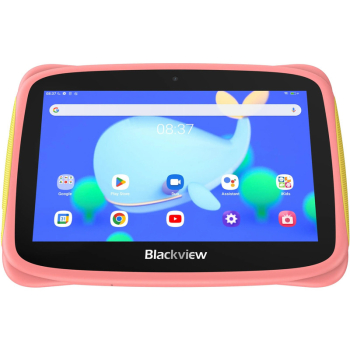 Blackview Tab 3 Kids, Pink, 7-inch HD 1024*600, 7731E Quad-core 1.3GHz, Front 0.3MP; Rear 2MP Camera, 2GB/32GB, 3280mAh battery, Doke 3.0 Go (Android 13), WiFi version, 802.11 b/g/n(2.4GHz), Bluetooth