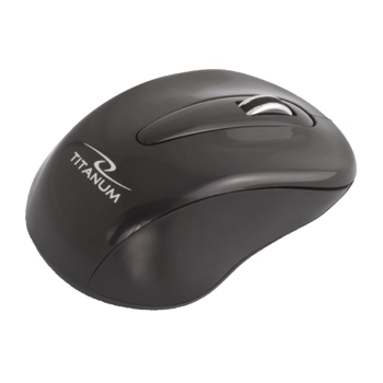 TITANUM Wireless Optical Mouse 3D TORPEDO TM104K| 2.4 GHz | 1000 DPI | Black TM104K - 5901299901724