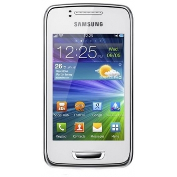 Telefon Mobil Samsung Wave Y S5380 Pearl White 3G 3.2" 320 x 480 TFT 832 MHz memorie interna 150MB Bada v2.0 SAMS5380WHT