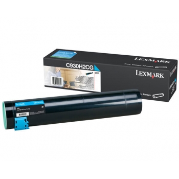 Cartus Toner Lexmark C930H2CG Cyan 24000 pagini for C935DN, C935DTN, C935DTTN, C935HDN