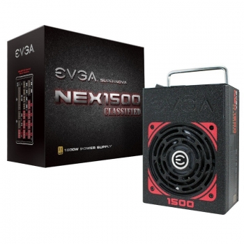 Sursa Modulara EVGA SuperNOVA NEX1500 Classified 1500W 12x SATA 8x Molex 16x PCI-E PFC Activ OVP, UVP, OCP, OPP, SCP, OTP 80+ Gold 120-PG-1500-XR