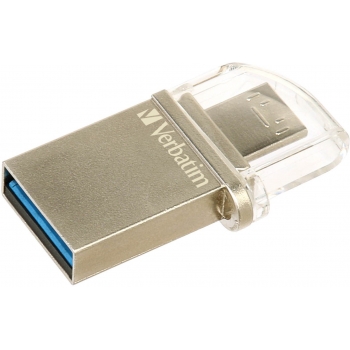 Memorie USB Verbatim Store n Go OTG Micro 16GB USB 3.0 MicroUSB OTG Silver Metalic 49825