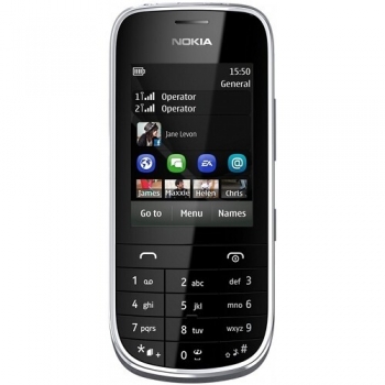 Telefon Mobil Nokia Asha 202 Dark Grey Dual SIM TFT resistive touchscreen Camera Foto 2MPx NOK202DG