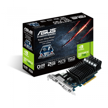 Placa Video Asus nVidia GeForce GT730 2GB GDDR3 64 bit PCI-E x16 2.0 VGA DVI HDMI GT730-SL-2GD3-BRK