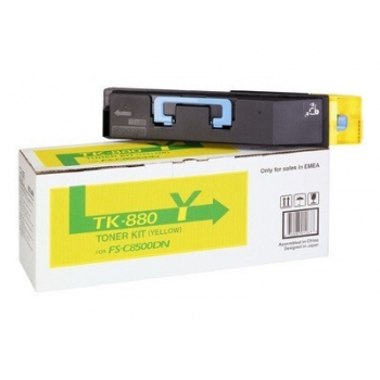 Cartus Toner Kyocera TK-880Y Yellow 18000 Pagini for Kyocera Mita FS-C8500DN