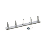 Organizator cabluri 19'', 1U, 5 inele de plastic mari 40x83mm Schrack