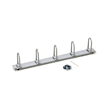 Organizator cabluri 19'', 1U, 5 inele de plastic mari 40x83mm Schrack