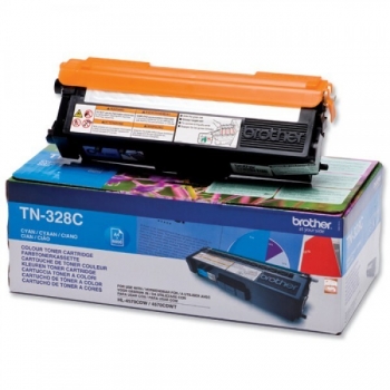 Cartus Toner Brother TN328C Cyan capacitate 6000 pagini for HL-4570CDW, MFC-9970CDW