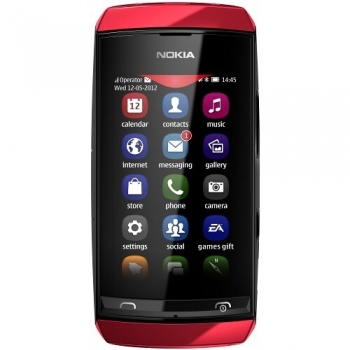 Telefon Mobil Nokia Asha 306 Red WiFi NOK306R