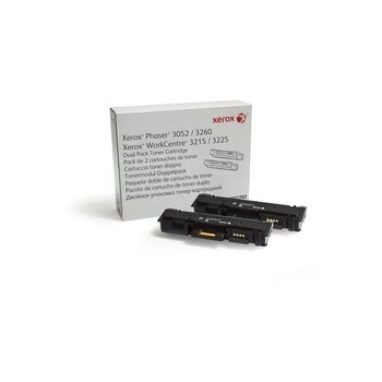Black Toner Cartridge Dual Pack, Phaser 3052/3260, 2x3k