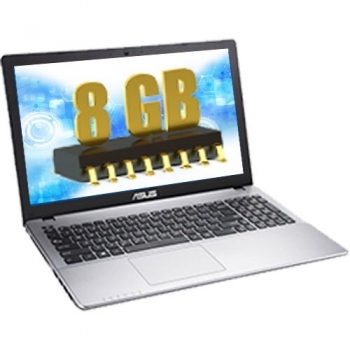 Laptop Asus A550VX-XX326D (8GB) Intel Core i7-6700HQ up to 3.50GHz 8GB DDR4 (4GB+4GB) HDD 1TB nVidia GeForce GTX 950M 2GB 15.6" HD Grey