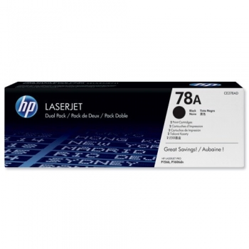 Pachet Cartus Toner HP Nr. 78A Black 2 Bucati 2x 2100 Pagini for Laserjet M1536DNF, Pro P1566, Pro P1606DN