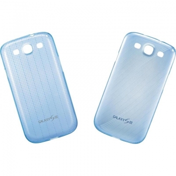 Husa Samsung Slim Cover pentru i9300 Galaxy S III Blue 2 bucati EFC-1G6SBECSTD