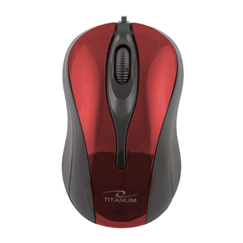 Mouse Esperanza Titanum TM103R HORNET Optic 3 butoane 1000dpi USB Red TM103R - 5905784769004