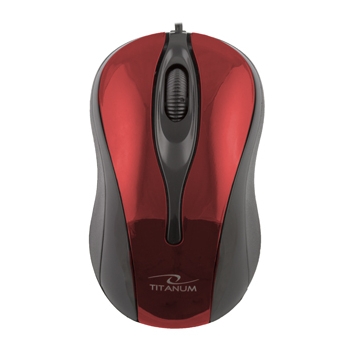 Mouse Titanum TM103R HORNET Optic 3 butoane 1000dpi USB Red TM103R - 5905784769004