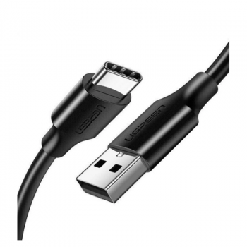CABLU alimentare si date Ugreen, US287, Fast Charging Data Cable pt. smartphone, USB la USB Type-C 3A, nickel plating, PVC, 1.5m, negru 60117