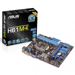 Placa de baza Asus H61M-K Socket 1155 Intel H61 2x DDR3 VGA DVI mATX